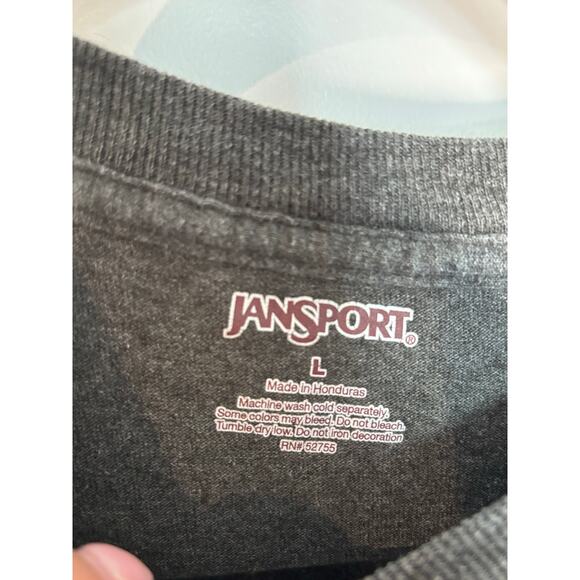 Vintage Jansport RIT Tigers Graphic T-Shirt Gray College Sports Tee Size L - Picture 2 of 4